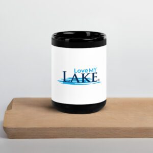 Love MY Lake Black Glossy Mug