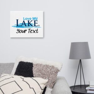 Customizable Love MY Lake Wall Art Canvas