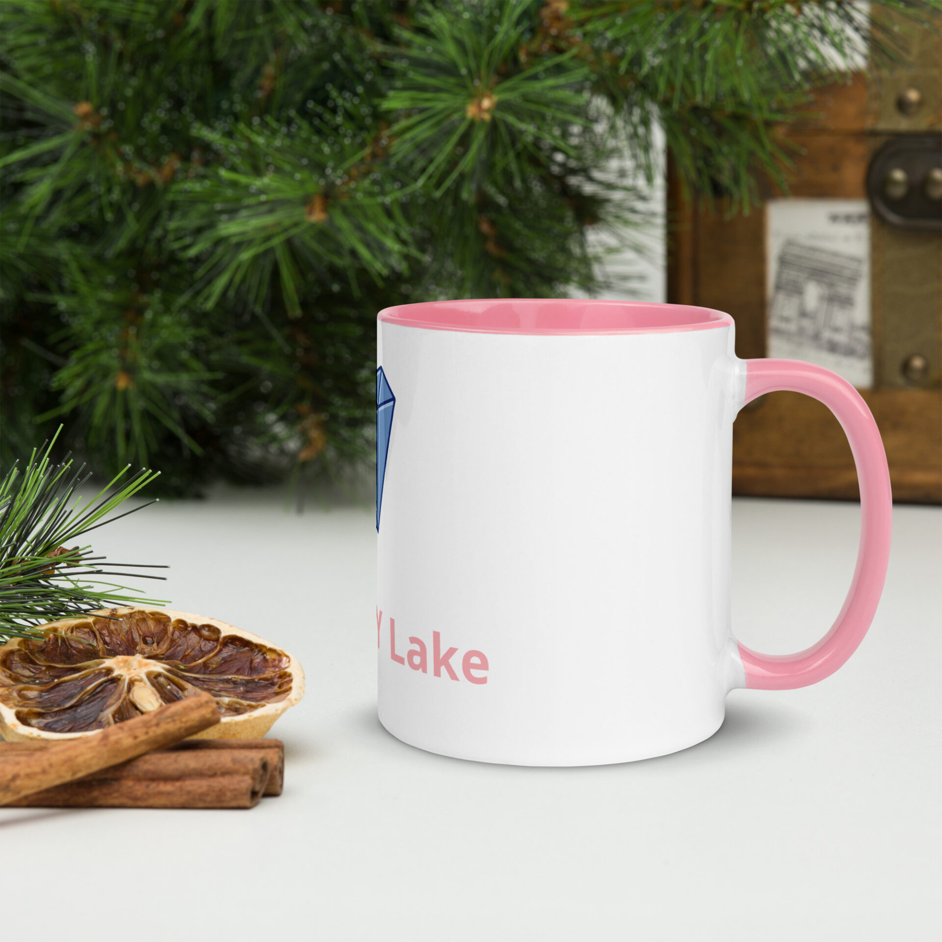 Love MY Lake Coffee Mug with Color Inside - Image 3