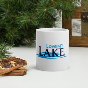 Love MY Lake White Glossy Coffee Mug