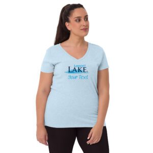 Women’s Customizable Recycled V-Neck T-Shirt